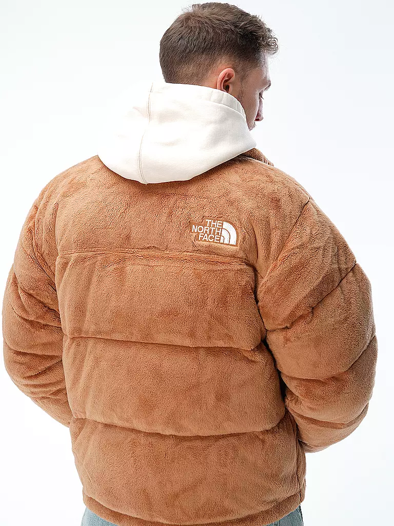 THE NORTH FACE | Daunensteppjacke in Felloptik NUPTSE | braun