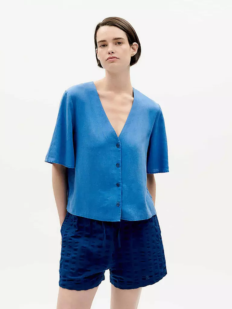 THINKING MU | Bluse LIBELULA | blau