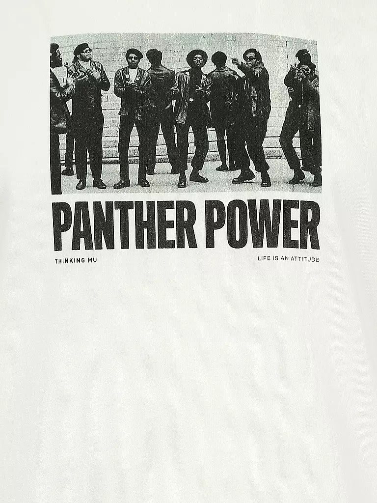 THINKING MU | T Shirt " Panthers Power " | weiß