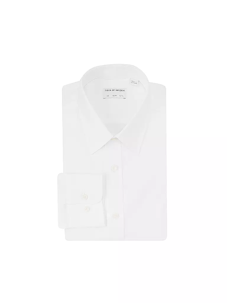 TIGER OF SWEDEN | Hemd Slim Fit ADLEY C | weiss