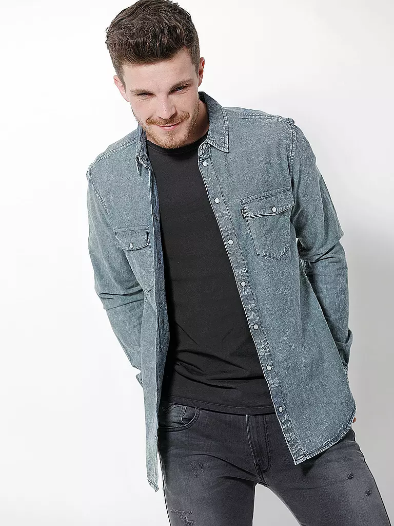 TIGHA | Jeanshemd "Paule" | blau