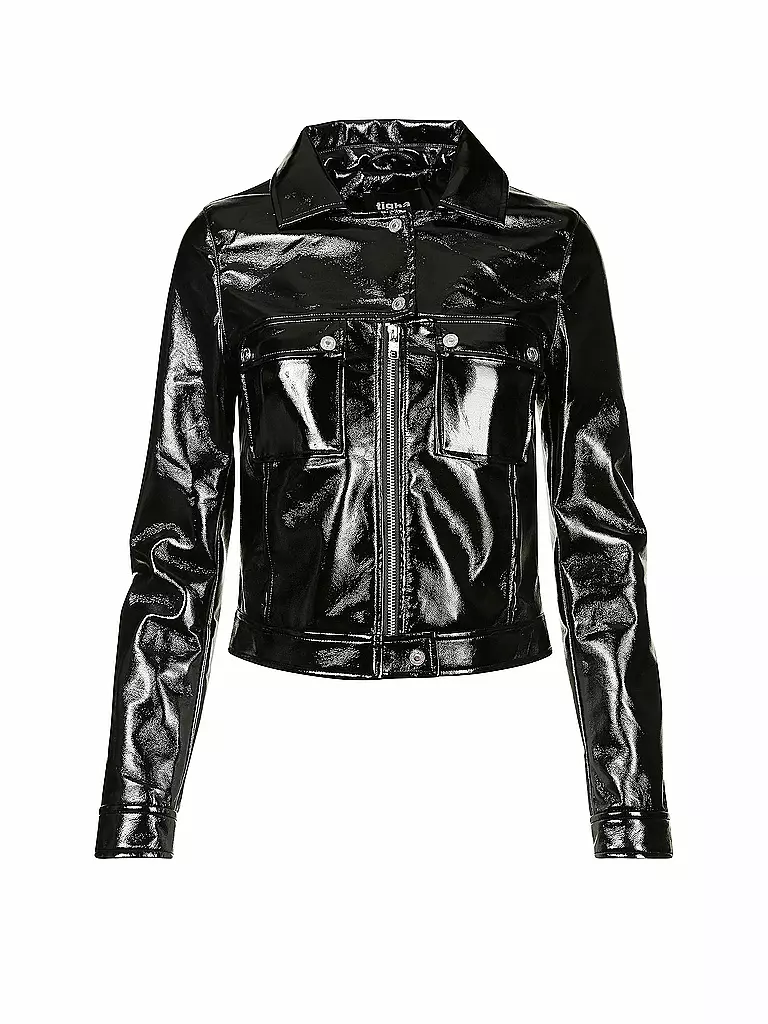 TIGHA | Lackjacke "Melisandre" | schwarz