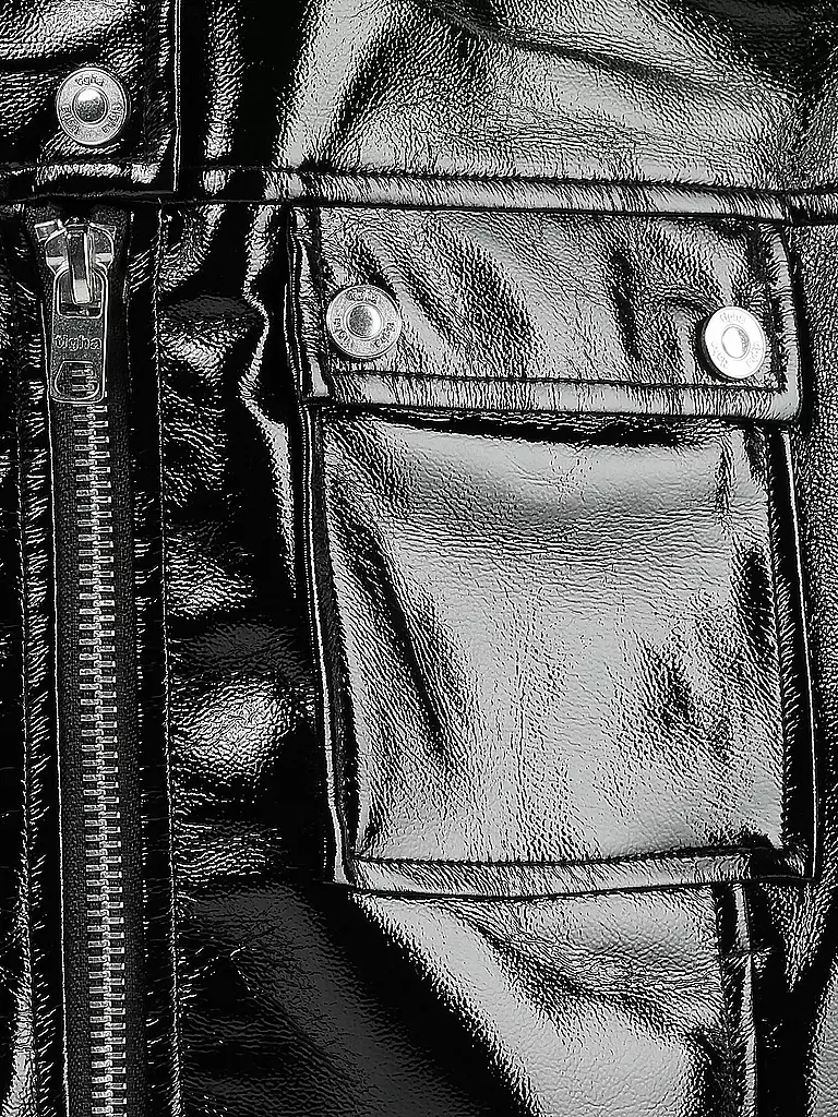TIGHA | Lackjacke "Melisandre" | schwarz