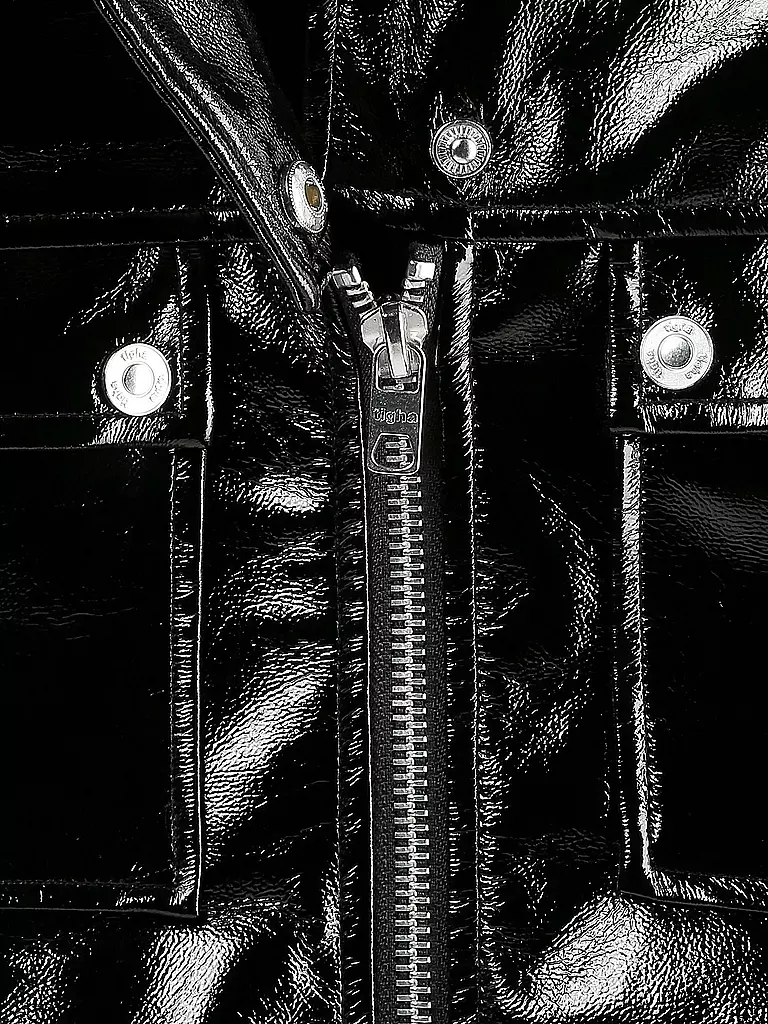 TIGHA | Lackjacke "Melisandre" | schwarz