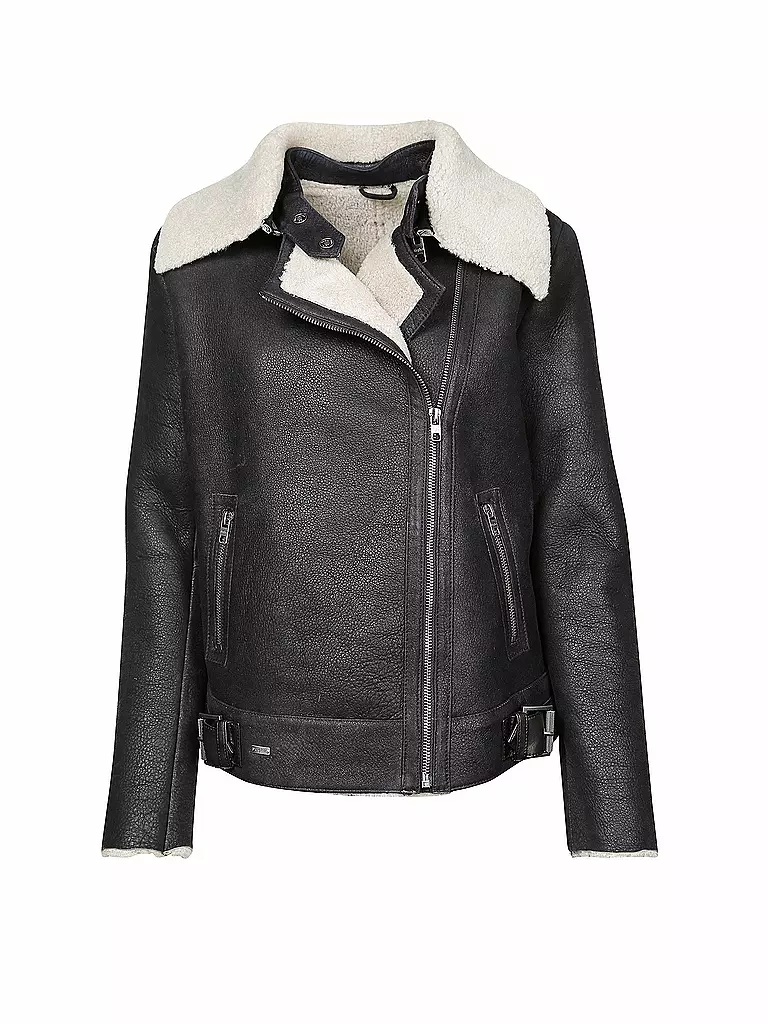 TIGHA | Lederjacke "Catlyn" | schwarz
