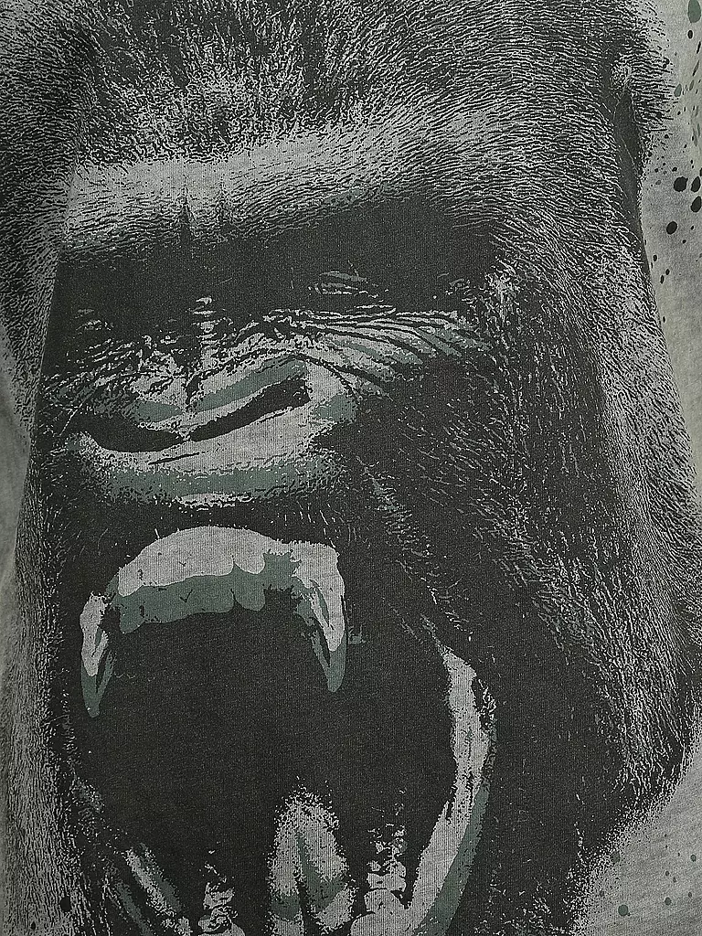 TIGHA | T-Shirt "Gorilla" | grau
