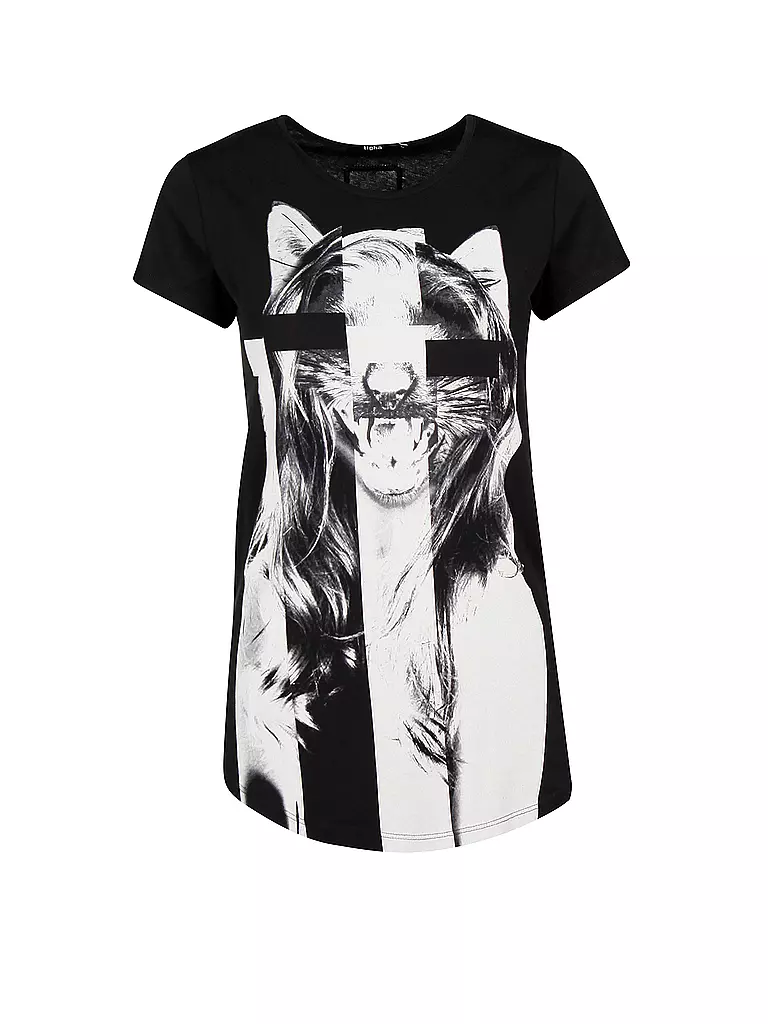 TIGHA | T-Shirt "Women" | schwarz