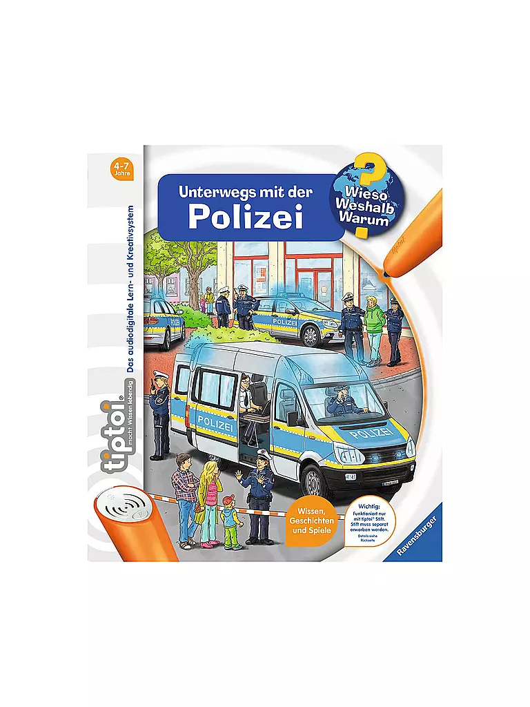 TIPTOI | Buch - tiptoi® Unterwegs mit der Polizei | transparent