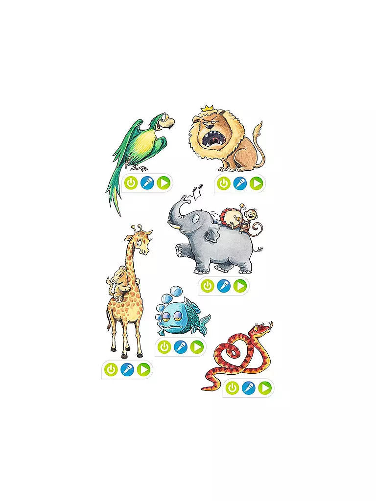 TIPTOI | CREATE Sticker Lustige Tiere | keine Farbe
