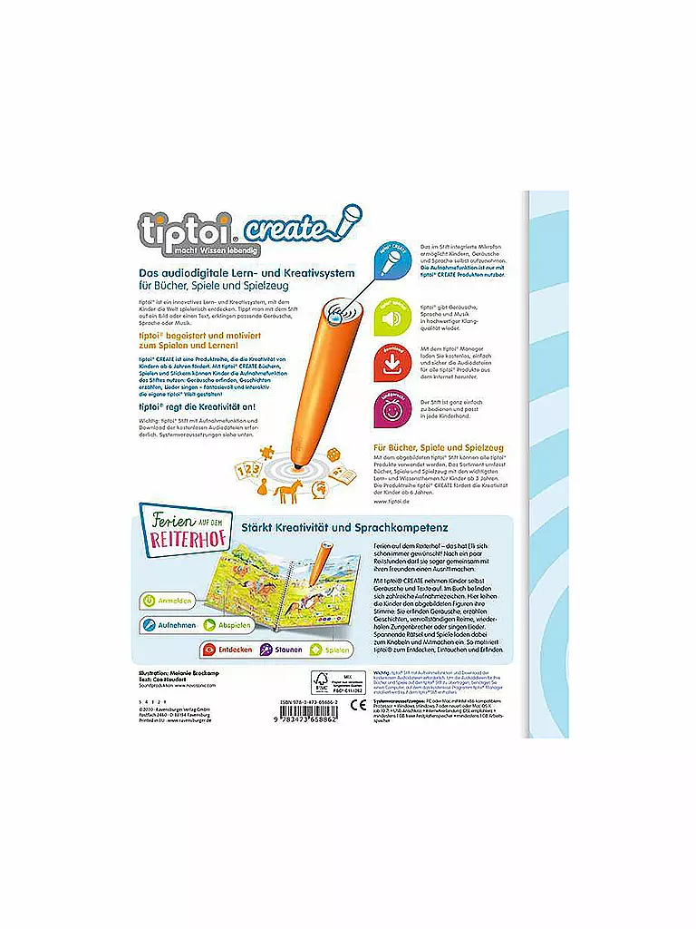 TIPTOI | tiptoi® CREATE Ferien auf dem Reiterhof | transparent
