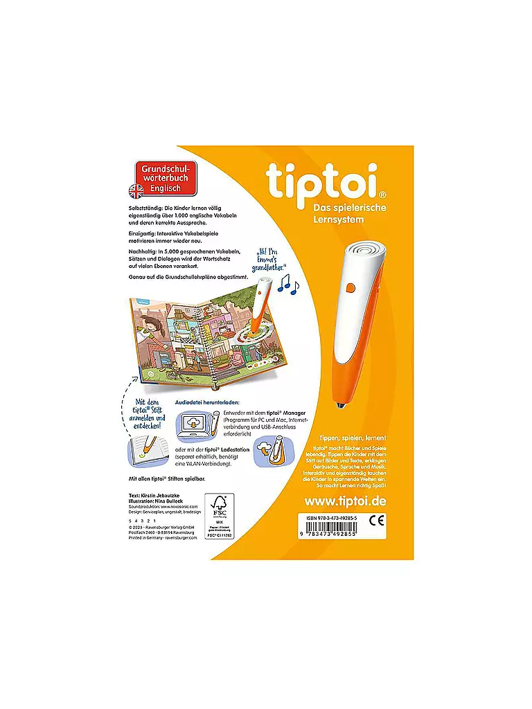 TIPTOI | tiptoi® GS Woerterbuch Englisch | keine Farbe