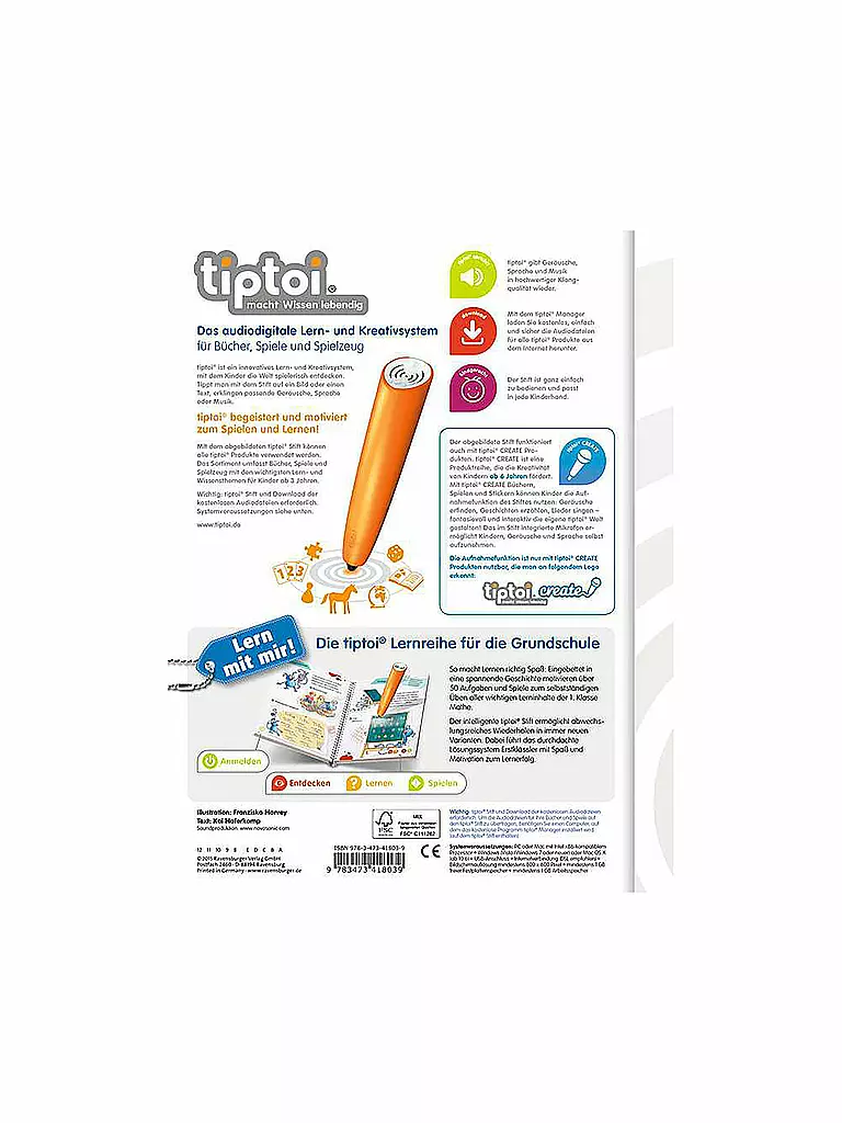 TIPTOI | tiptoi® Mathe 1. Klasse | keine Farbe