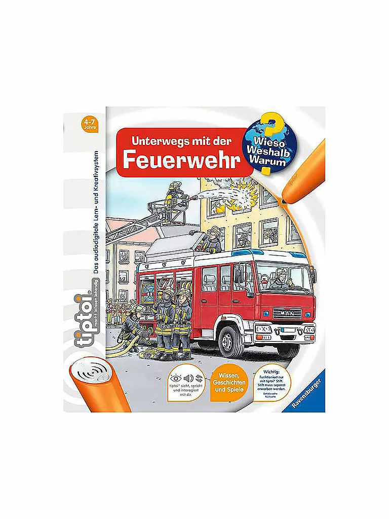 TIPTOI | tiptoi® Unterwegs mit der Feuerwehr | keine Farbe