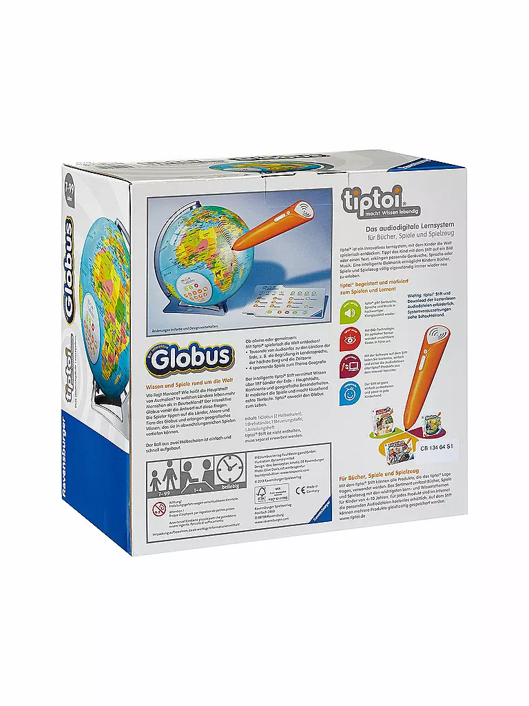 TIPTOI | Tiptoi - Interaktiver Globus | transparent