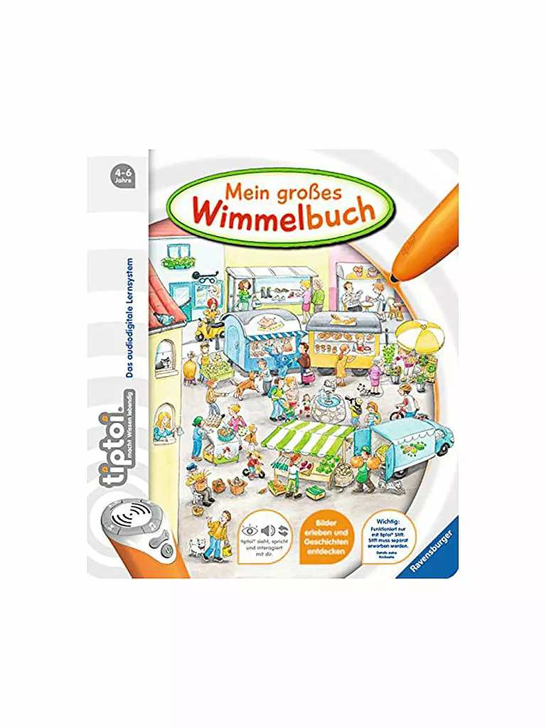 TIPTOI | Tiptoi - Lernbuch - Mein großes Wimmelbuch | transparent