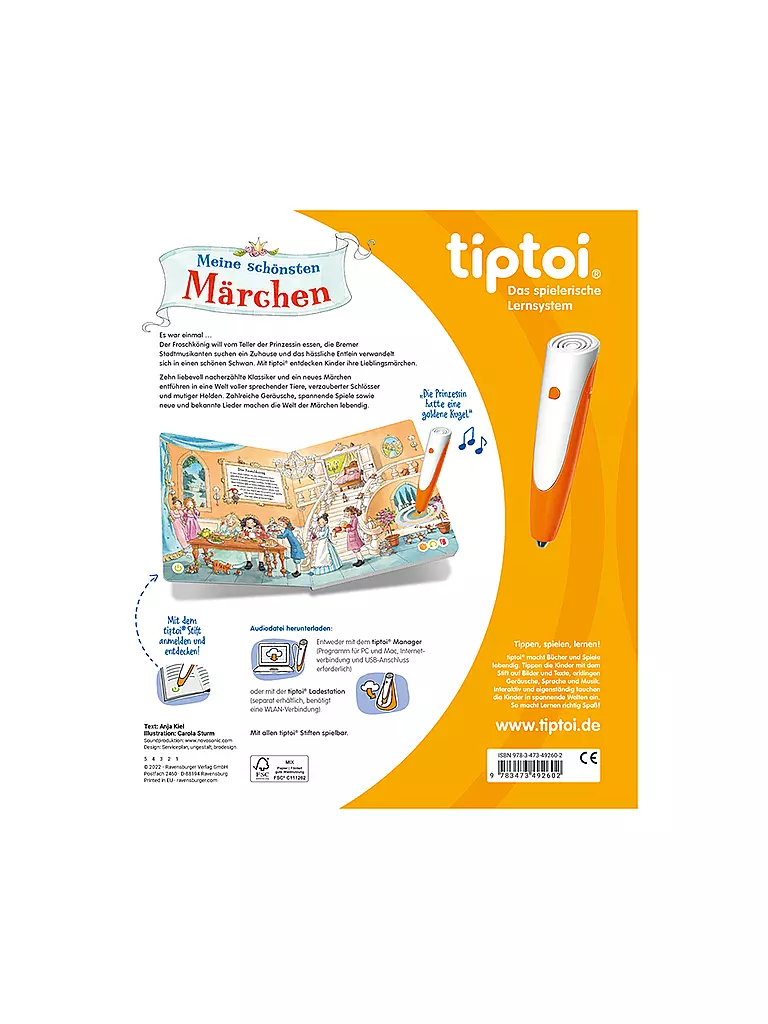 Das Märchen Von Den Zwölf Monaten TIPTOI tiptoi® Meine schönsten Märchen keine Farbe