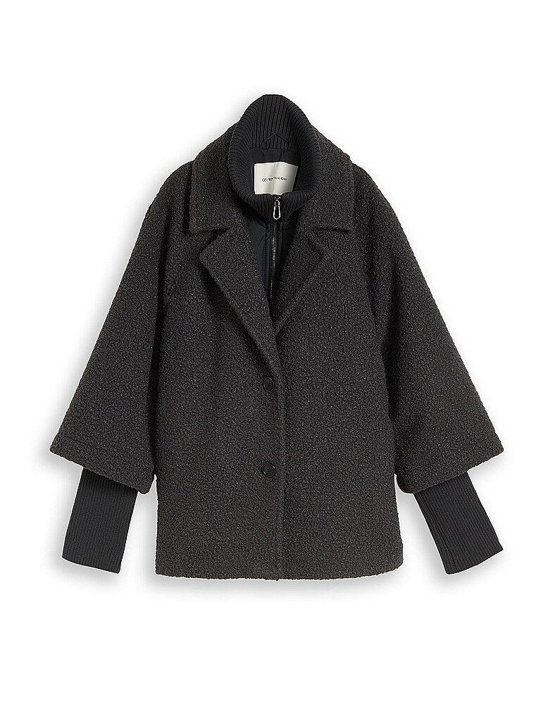 TOM TAILOR Cape - Poncho schwarz | XS