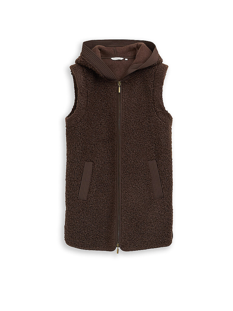 TOM TAILOR Gilet braun | L