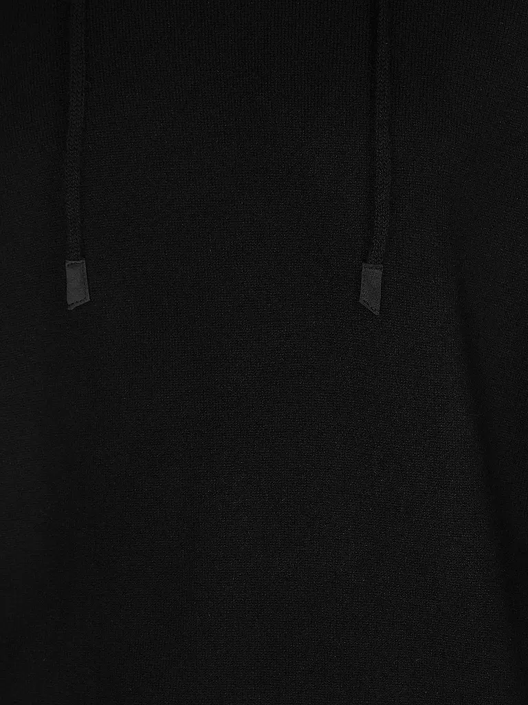 TOM RUSBORG | Kaschmir Kapuzensweater - Hoodie  | schwarz