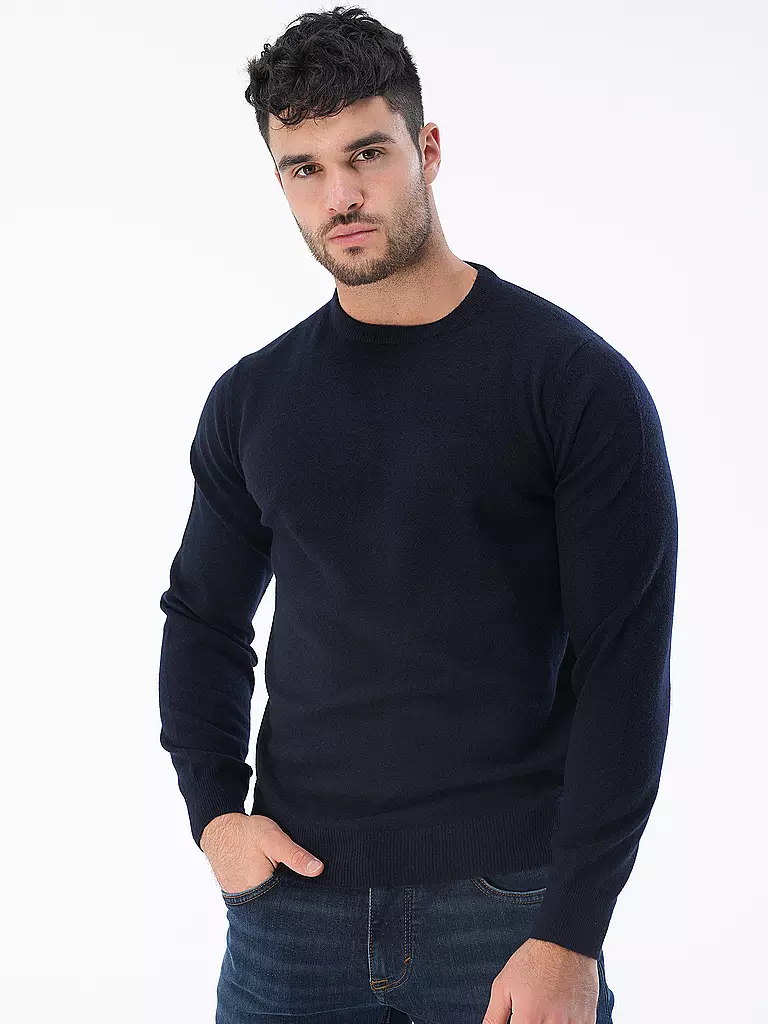 TOM RUSBORG | Kaschmir Pullover | dunkelblau