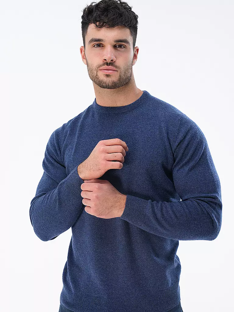 TOM RUSBORG | Kaschmir Pullover | blau