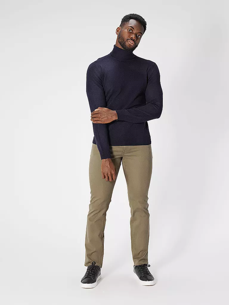 TOM RUSBORG | Kaschmir Rollkragenpullover | dunkelblau