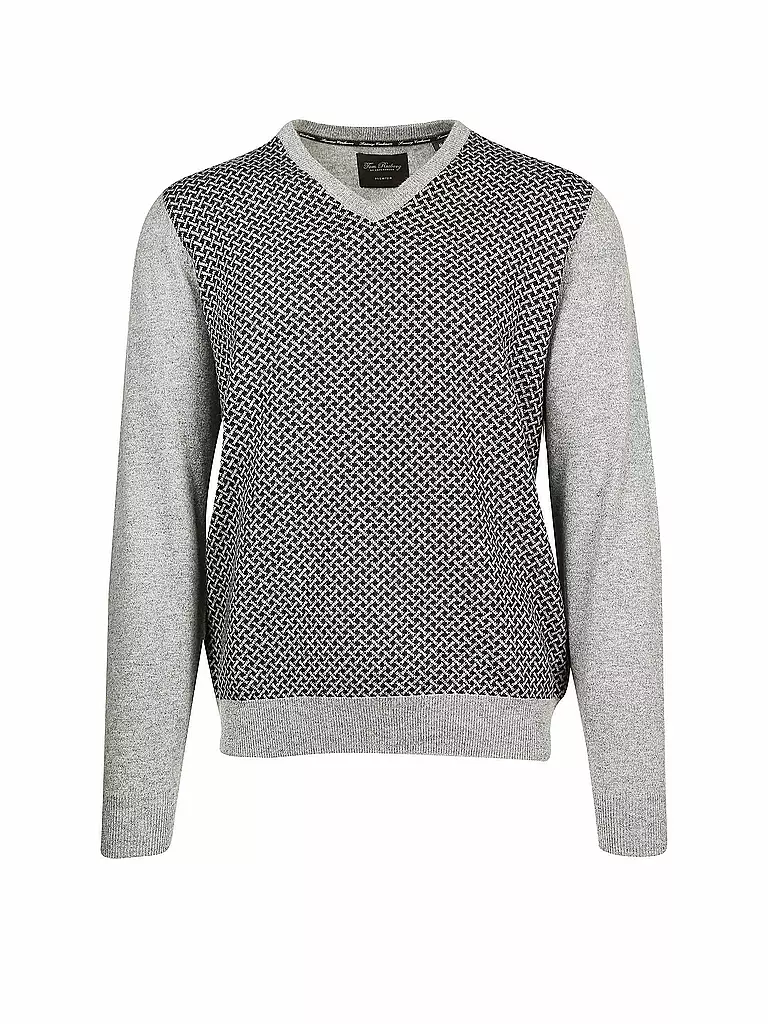 TOM RUSBORG | Kaschmir-Pullover | silber