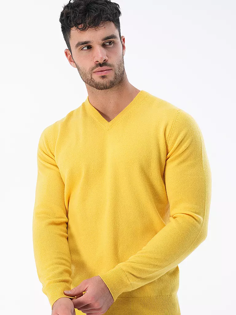 TOM RUSBORG | Kaschmirpullover | gelb