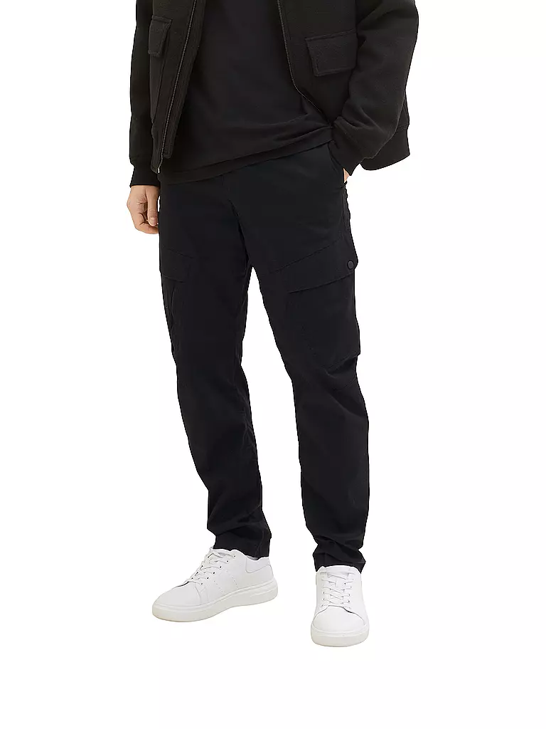 TOM TAILOR DENIM | Cargohose | schwarz