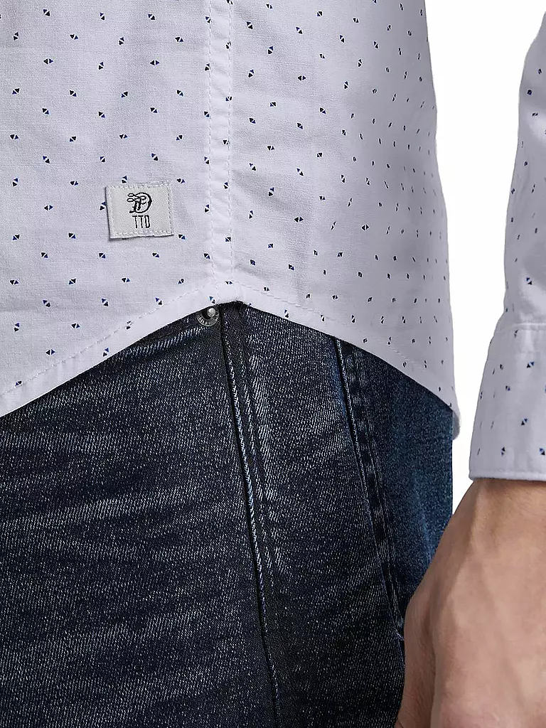 TOM TAILOR DENIM | Hemd Slim-Fit | weiß