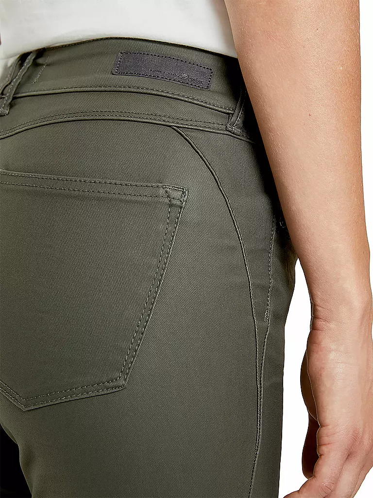 TOM TAILOR DENIM | Jeans in Lederoptik Extra Skinny Fit "Jona " | grün