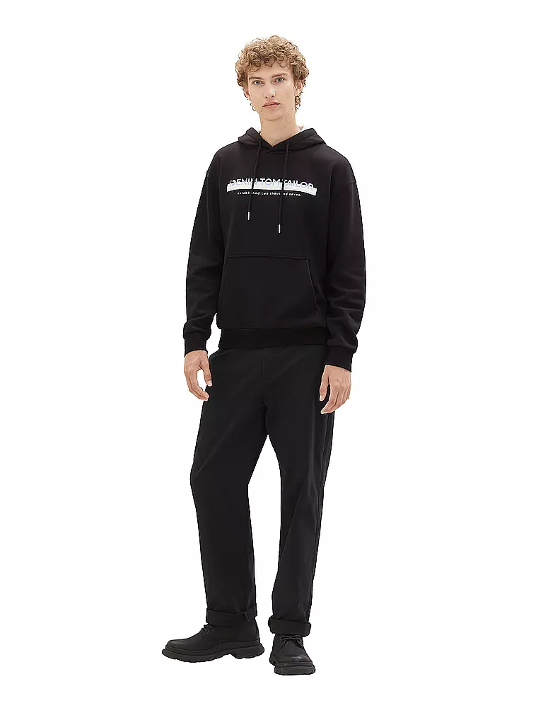 TOM TAILOR DENIM | Kapuzensweater - Hoodie | schwarz