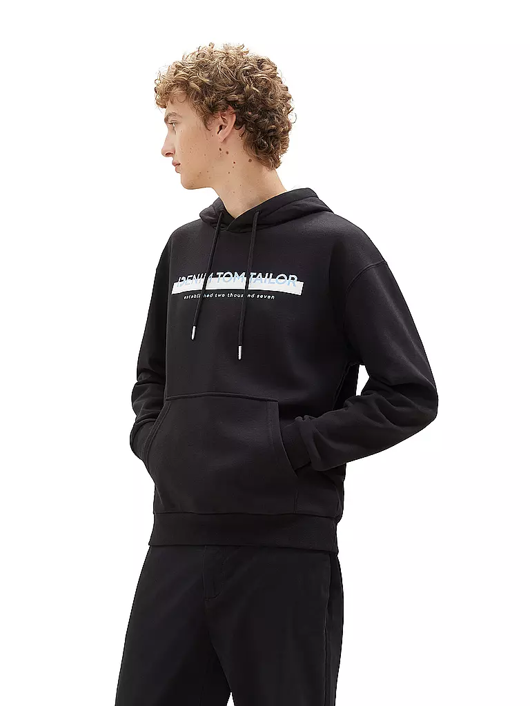 TOM TAILOR DENIM | Kapuzensweater - Hoodie | schwarz