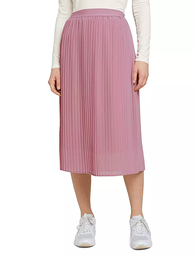 TOM TAILOR DENIM | Plisseerock  | rosa