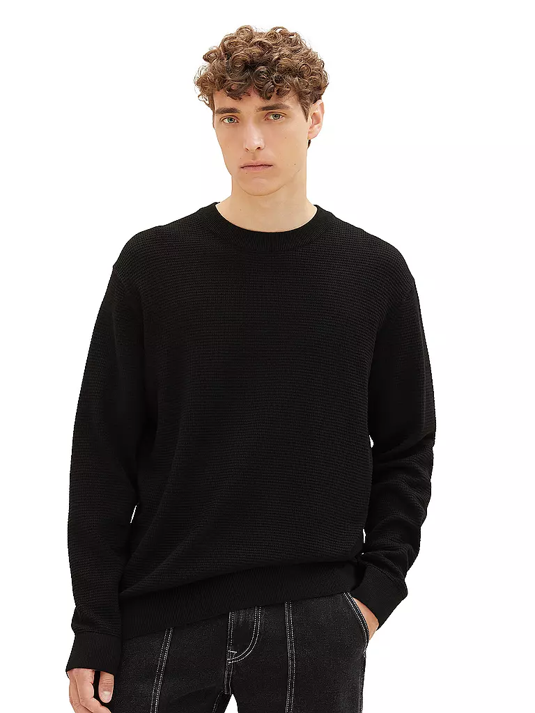 TOM TAILOR DENIM | Pullover | schwarz