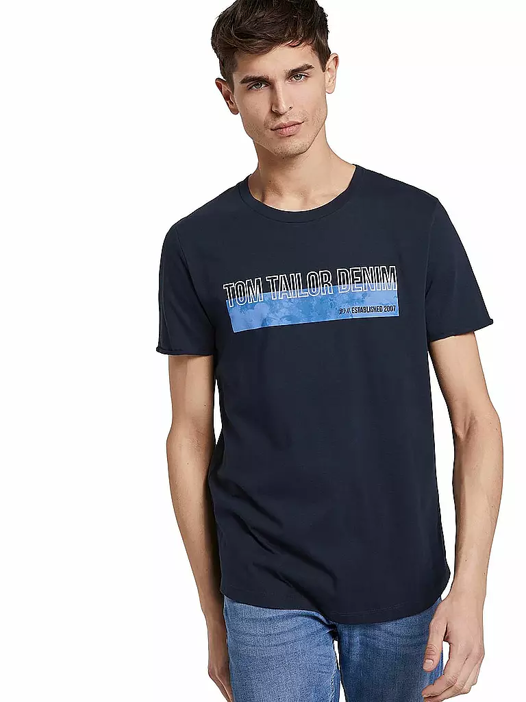 TOM TAILOR DENIM | T Shirt Regular Fit | blau