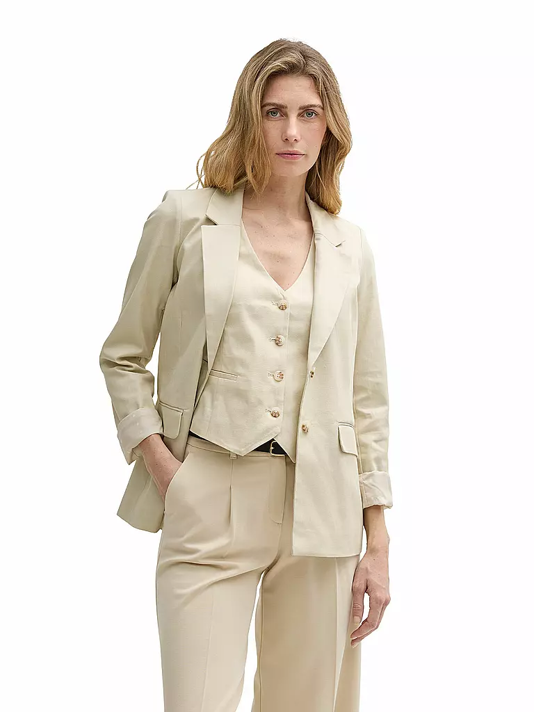 TOM TAILOR | Blazer  | creme