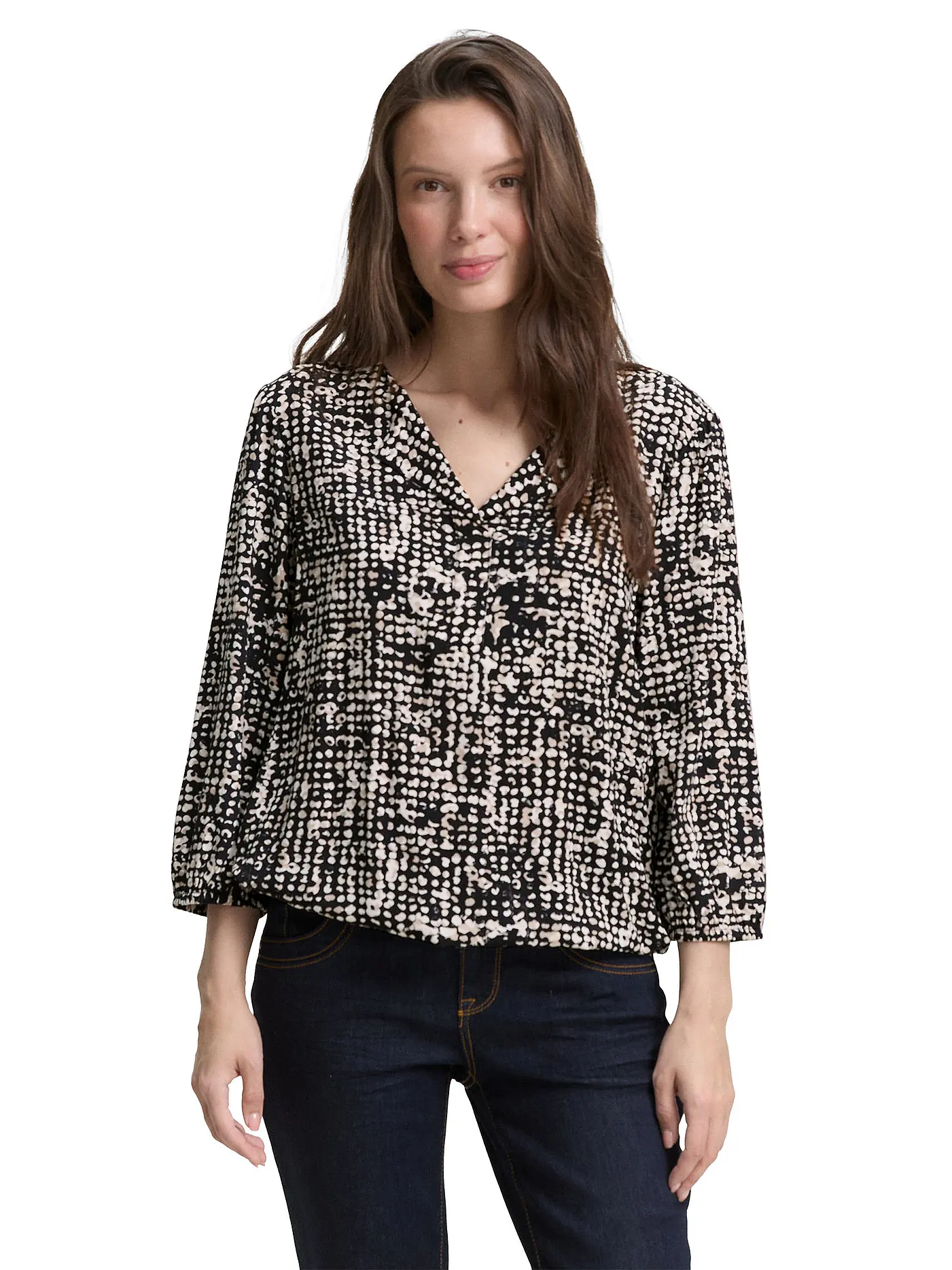 TOM TAILOR | Bluse  | dunkelblau