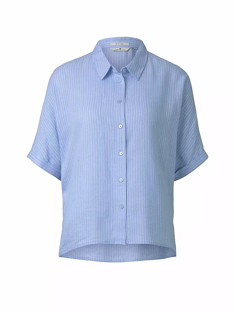 TOM TAILOR | Bluse Loose Fit | blau