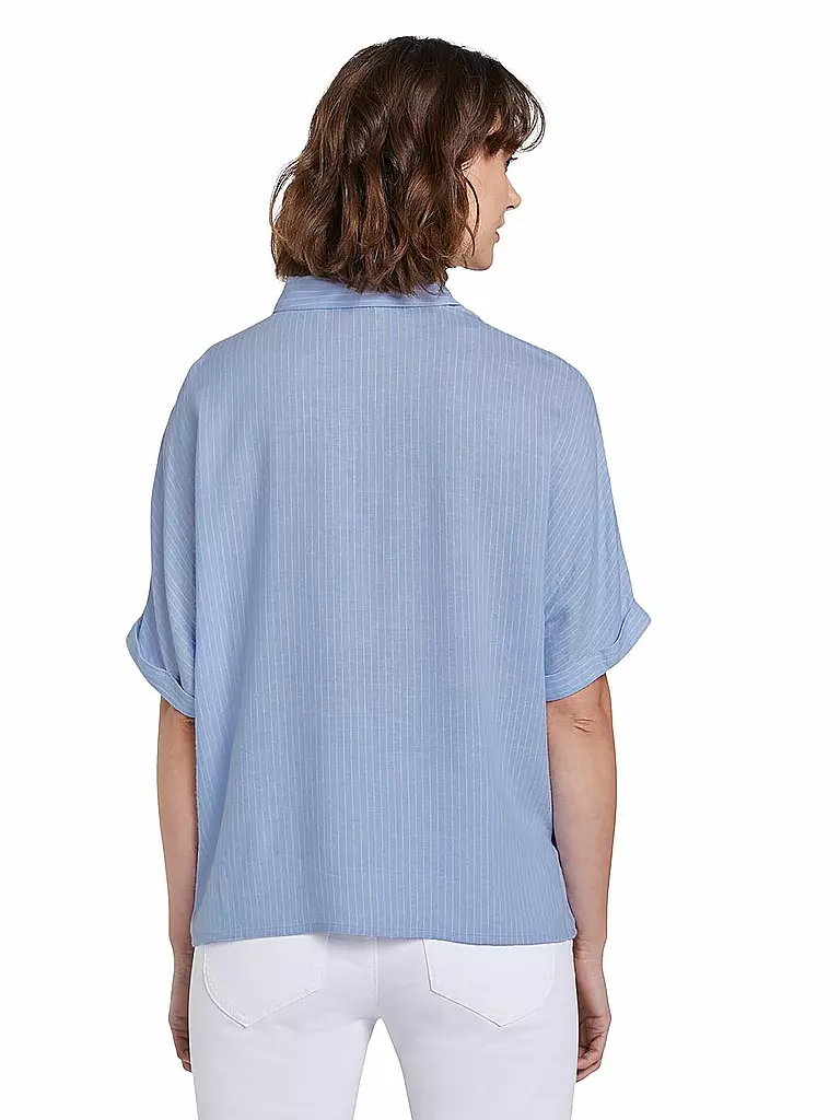 TOM TAILOR | Bluse Loose Fit | blau