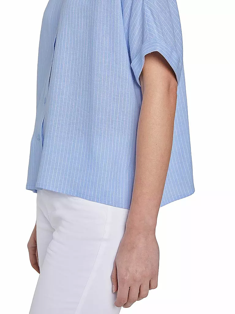 TOM TAILOR | Bluse Loose Fit | blau