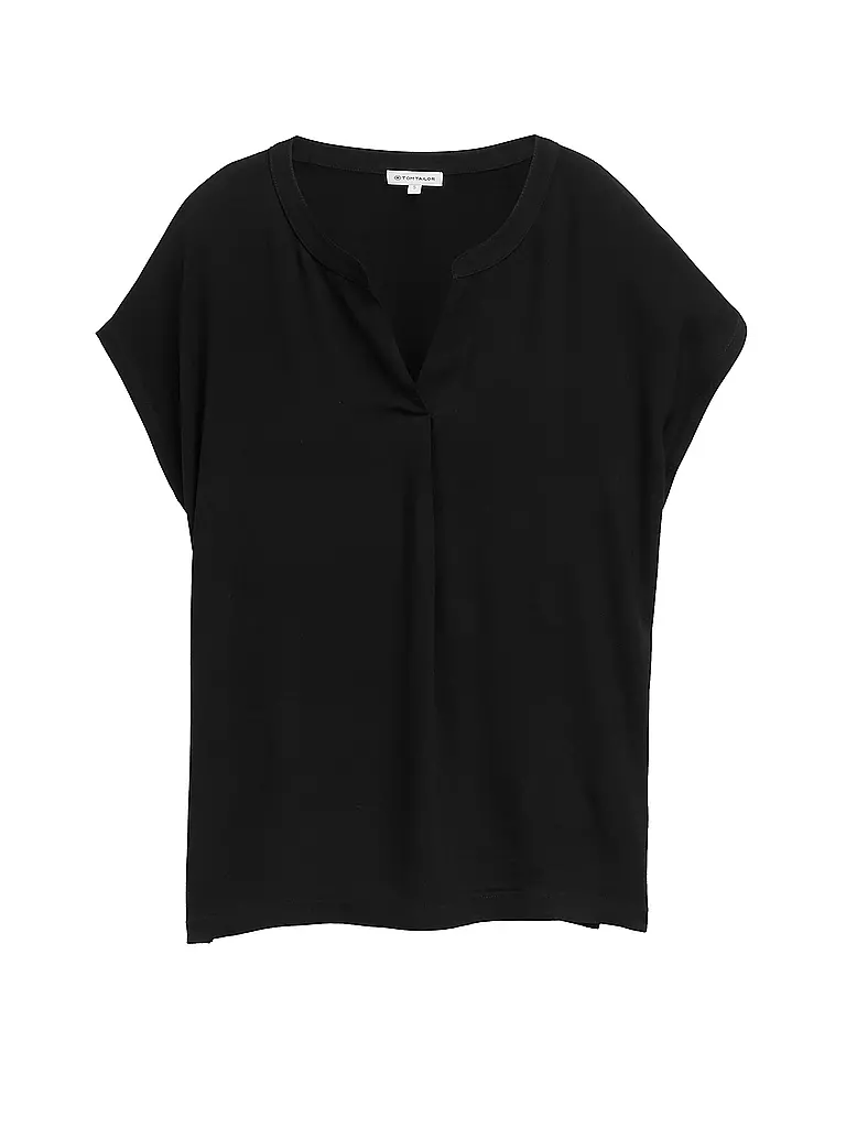TOM TAILOR | Blusenshirt  | schwarz