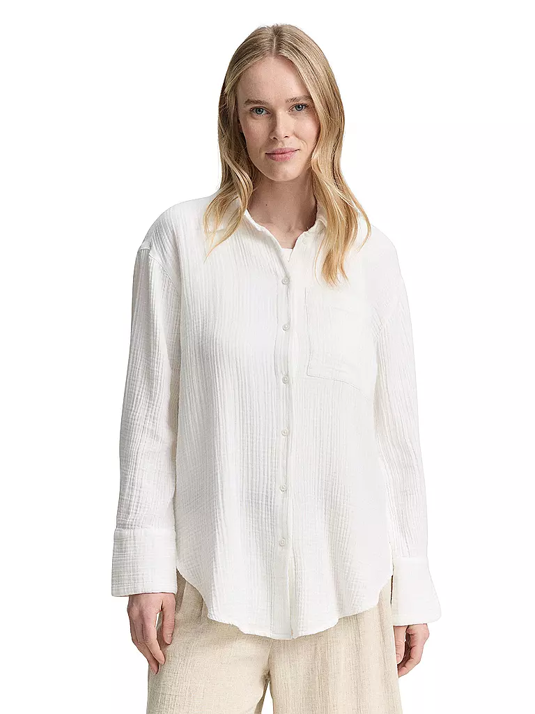 TOM TAILOR | Blusenshirt  | weiss