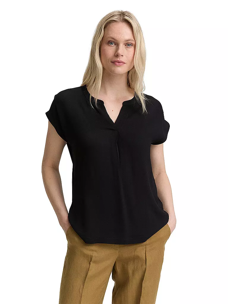 TOM TAILOR | Blusenshirt  | schwarz