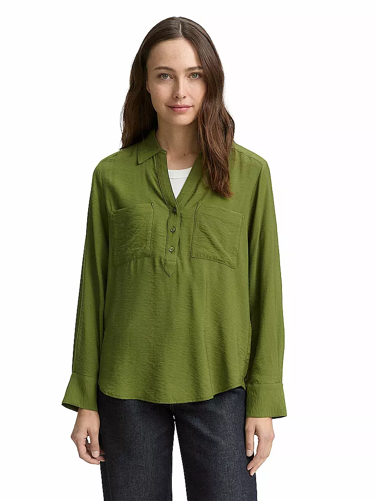 TOM TAILOR | Blusenshirt  | olive