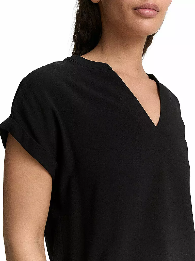 TOM TAILOR | Blusenshirt | schwarz