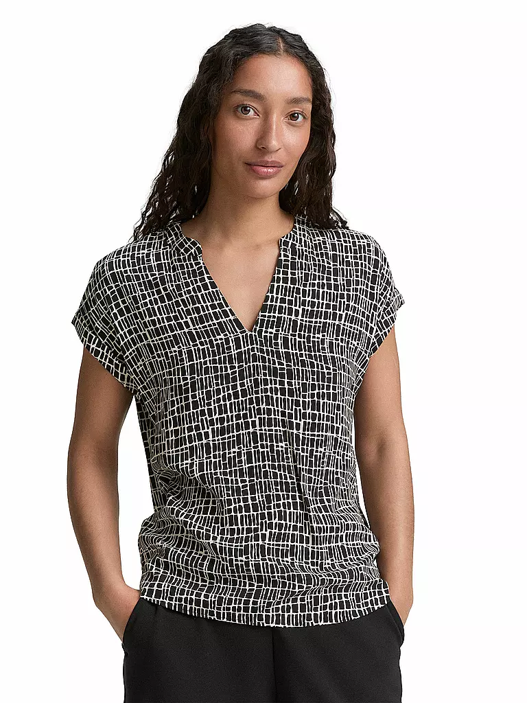 TOM TAILOR | Blusenshirt | schwarz