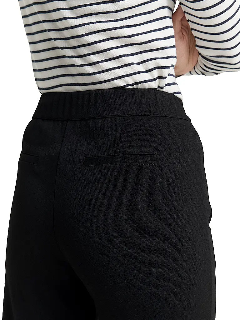 TOM TAILOR | Businesshose Straight Fit | Schwarz