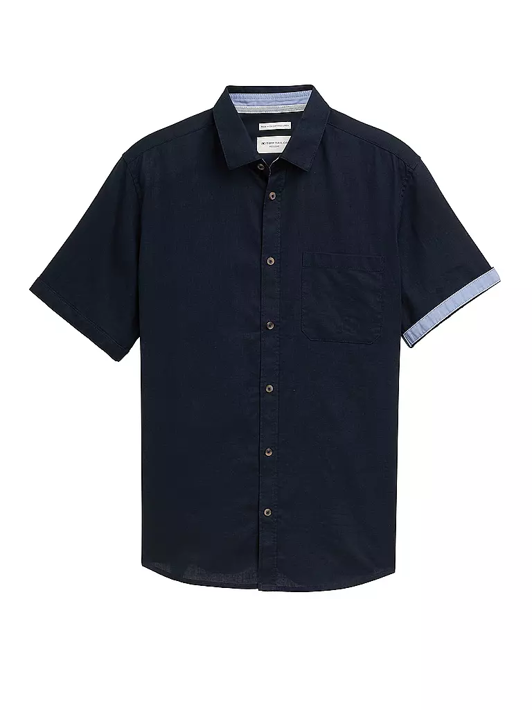TOM TAILOR | Hemd Regular Fit  | dunkelblau