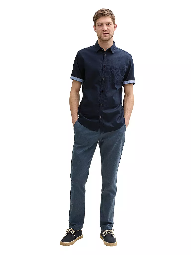 TOM TAILOR | Hemd Regular Fit  | dunkelblau